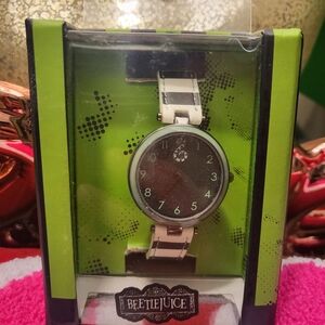 Beetlejuice Black and Silver Watch Rare